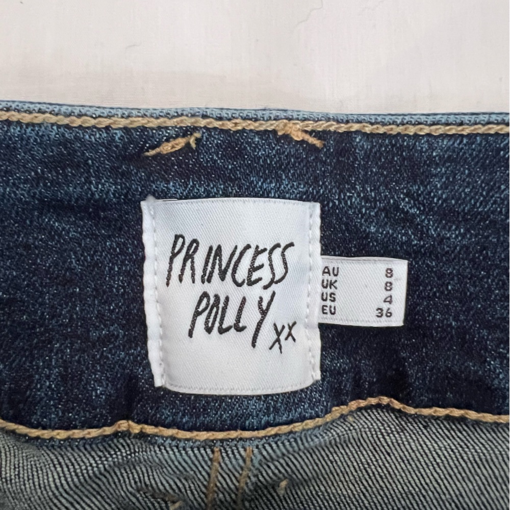 Princess Polly Dark Blue Denim Skirt